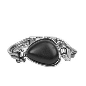 New.  Badlands Bounty. Black & silver bracelet.